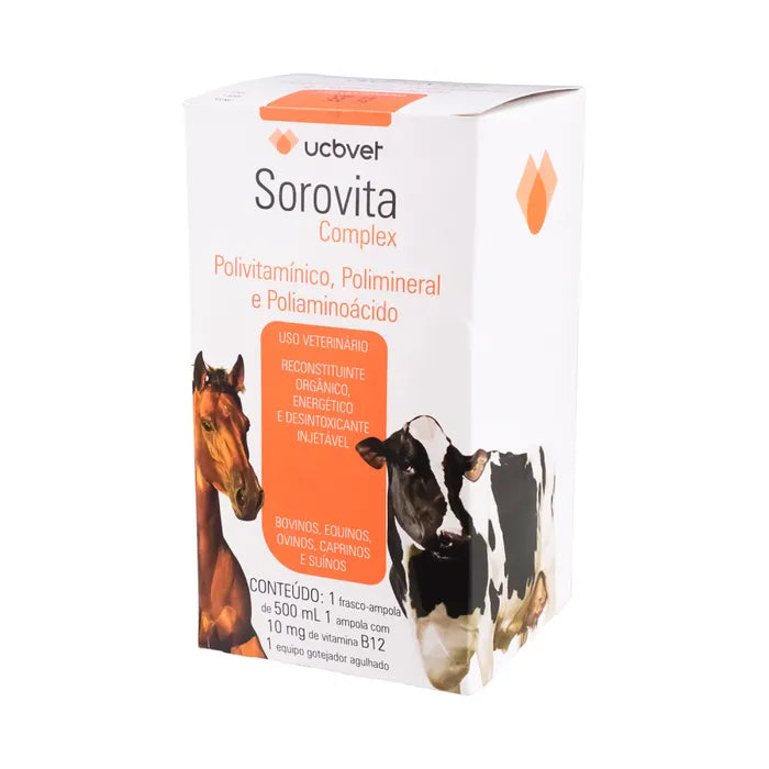 Sorovita Complex – Polivitamínico, Polimineral e Poliaminoácido Injetável
