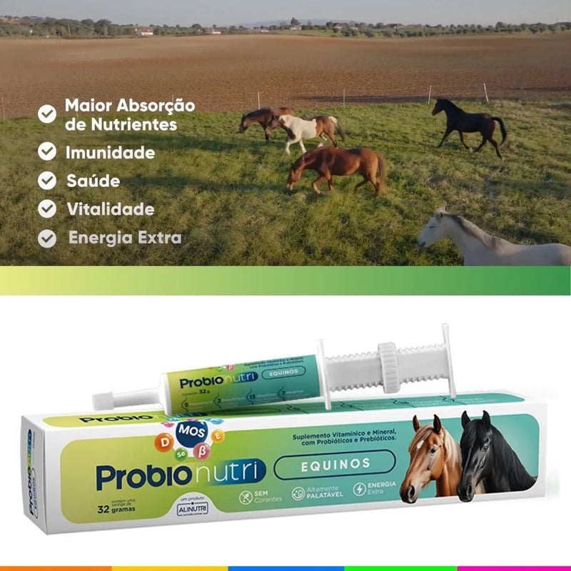 Probio Nutri Equinos – Probiótico e Prebiótico para Cavalos
