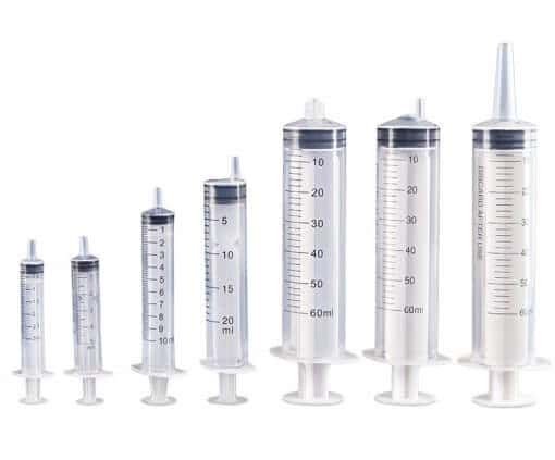 Seringas Descartáveis com Agulha – 3 mL / 5 mL / 10 mL / 20 mL