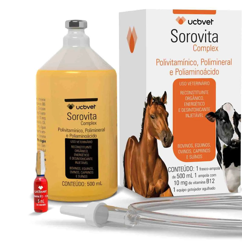Sorovita Complex – Polivitamínico, Polimineral e Poliaminoácido Injetável